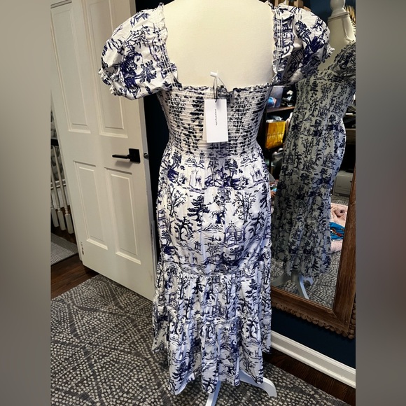 {OPT} Anthropologie Brand New Daphne Toile Midi Dress - Picture 10 of 12